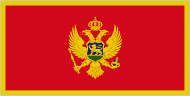 La bandiera del Montenegro