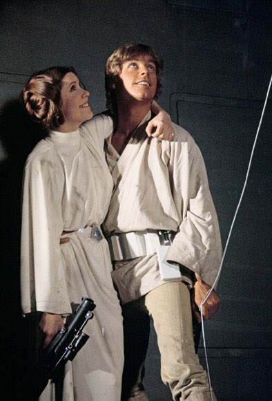 Mark Hamill e Carrie Fisher in Star Wars