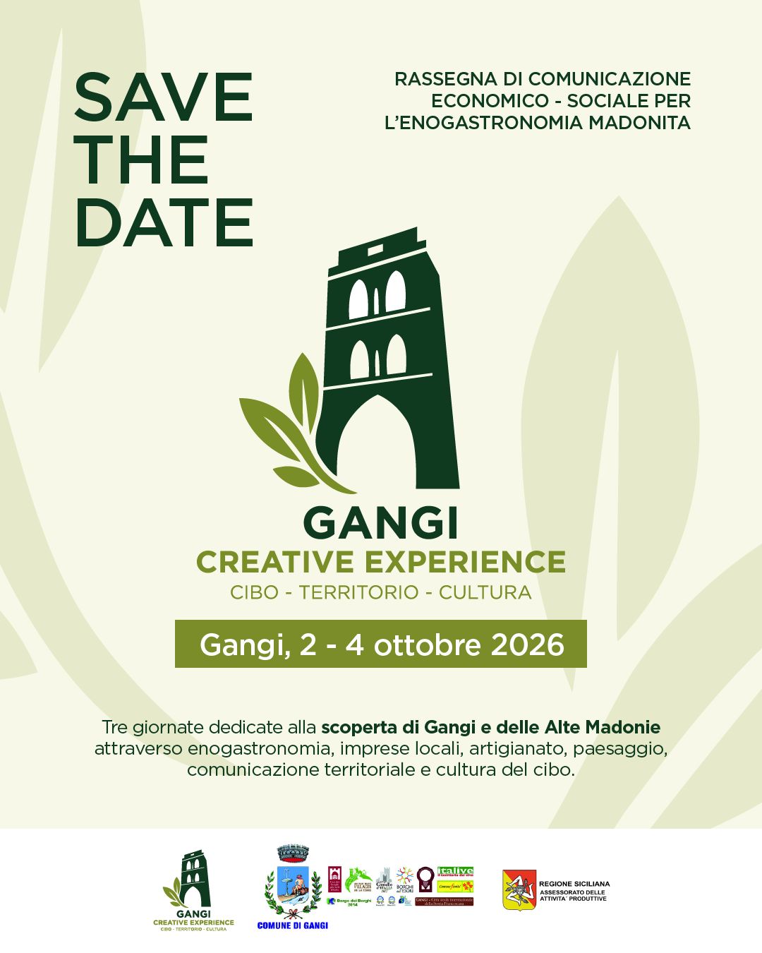 GANGI CREATIVE EXPERIENCE CIBO - TERRITORIO - CULTURA
